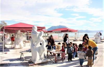 Symposium of sculptors in Alanya