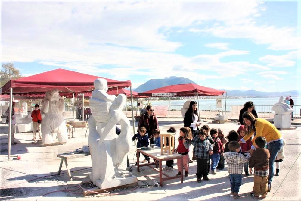 Symposium of sculptors in Alanya