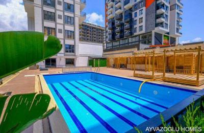 ID 5048 Дуплекс 2+1 в Махмутларе — 450 м до моря, комплекс с полной инфраструктурой