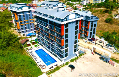 ID 5091 1+1-Apartment in Avsallar mit hochwertiger Infrastruktur