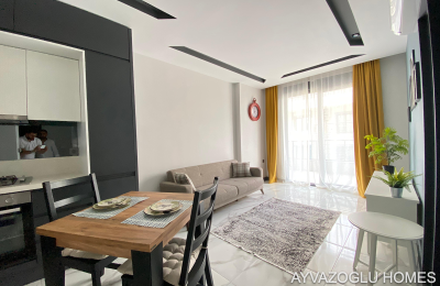 ID 5102 1+1 Apartment in Mahmutlar — 600 Meters to the Sea and Well-Developed Infrastructure