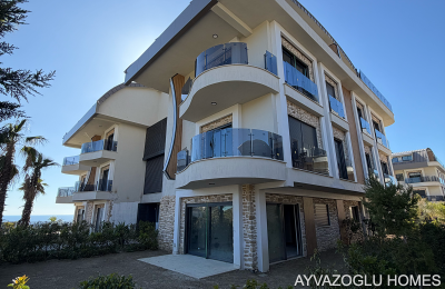 ID 5128 Дуплекс 2+1 в Каргыджаке с видом на море и системой «умный дом»