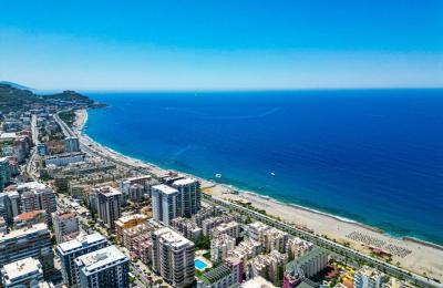 ID 5185 2+1 в Mahmutlar — первая линия, меблированная квартира