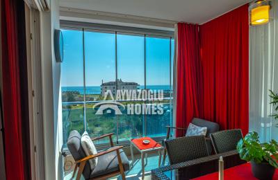 ID 5244 Kestel'de deniz manzaralı ve tam donanımlı panoramik 2+1 dubleks daire