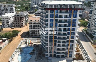 ID 5305  Mahmutlar’da Satılık 1+1 Daire — Denize 800 Metre, Modern Site İçerisinde