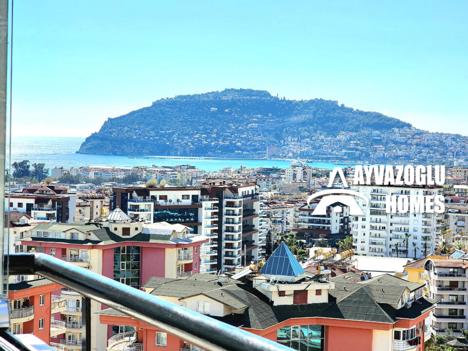 Квартира 2+1 с видом на море и горы