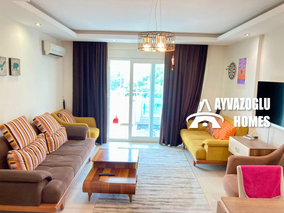 Просторная квартира с 2 спальнями в Махмутларе/Алании