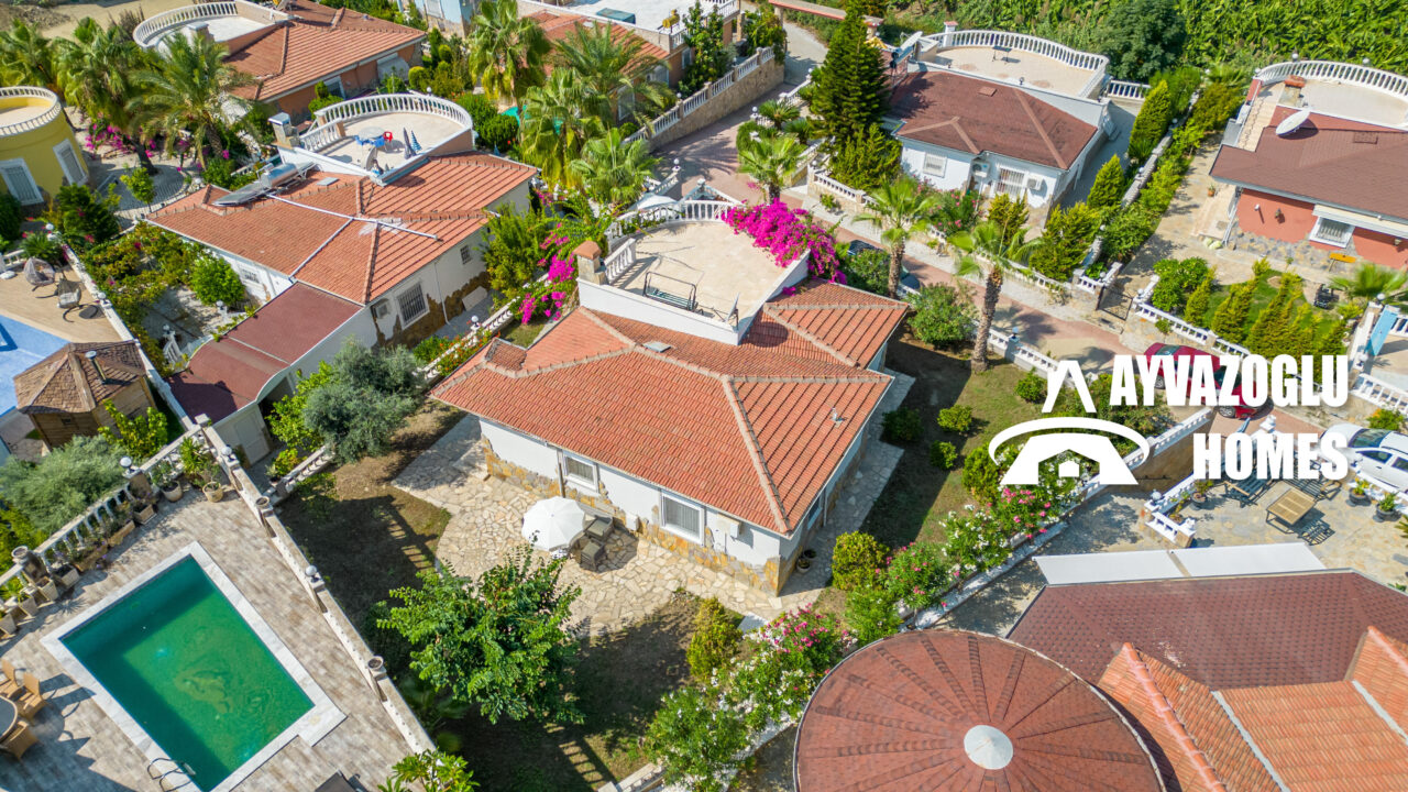 Вилла 2+1 всего в 900 м от моря в Махмутларе/Алании