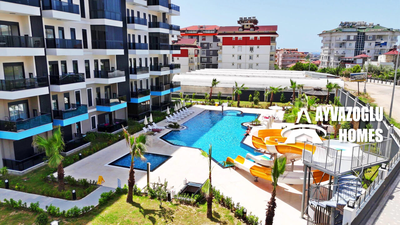 Квартира 1+1 в новом комплексе в Авсалларе