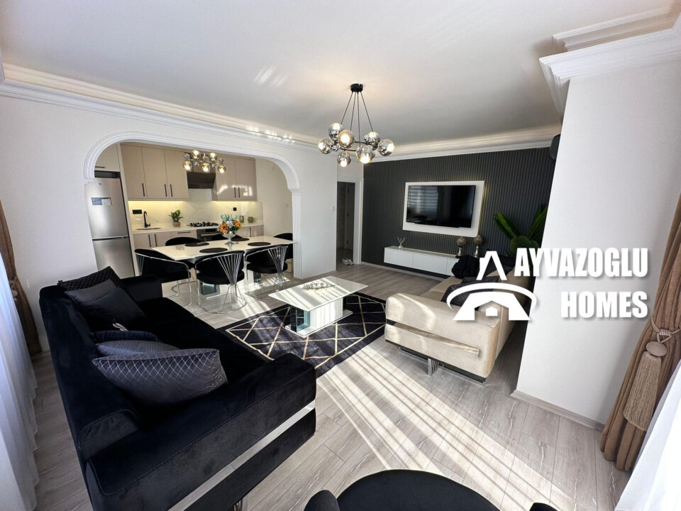 Стильная квартира с ремонтом 2+1 в Махмутларе