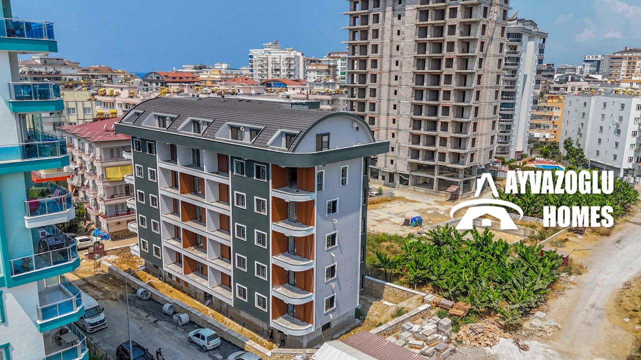 Квартира 1+1 без мебели на берегу Средиземного моря