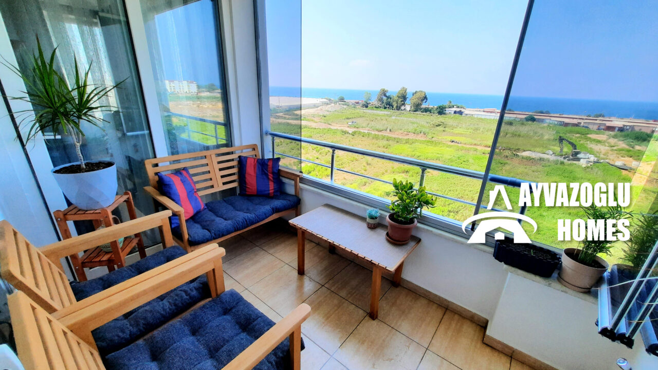 1+1 apartment with sea view