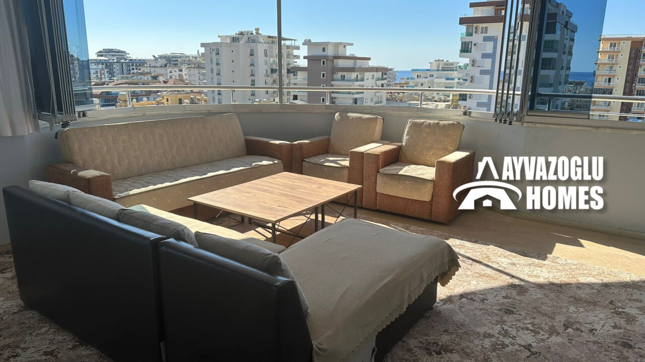 Appartement 4+1 avec vue mer