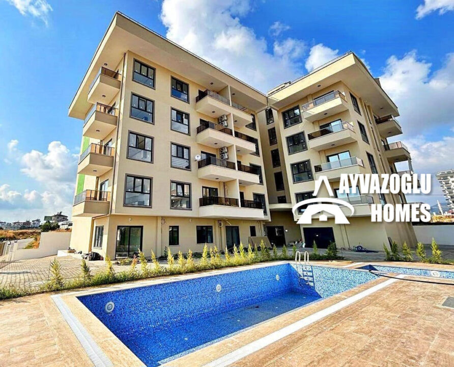 Appartement 1+1 à Payallar - une résidence avec toutes les infrastructures, à 1,8 km de la mer