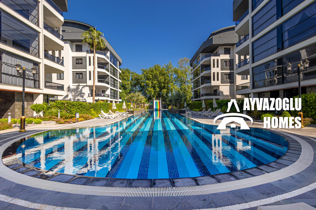 Appartement 1+1 à Oba — un complexe avec infrastructures club, à 2,5 km de la mer