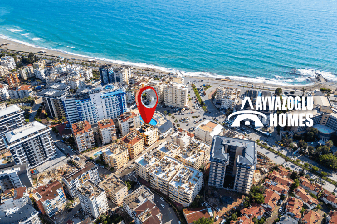 Appartement 2+1 à Tosmur, à seulement 150 mètres de la mer — Offre exceptionnelle à 88 000 €