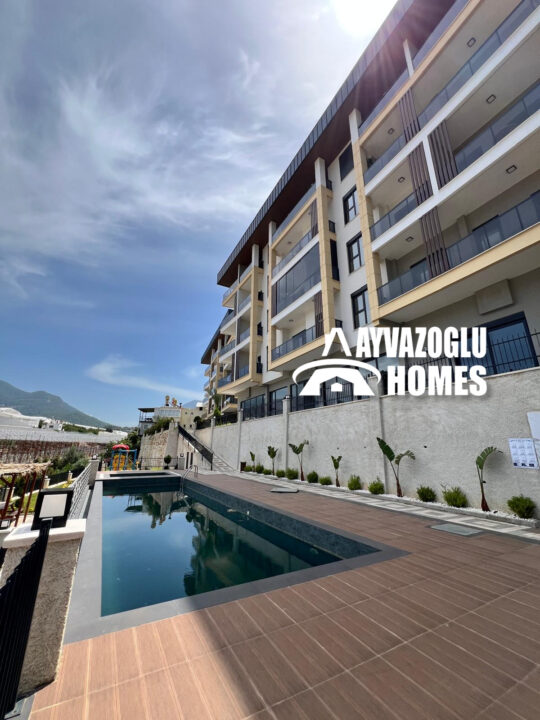 2+1 в Оба с зелёной территорией и инфраструктурой