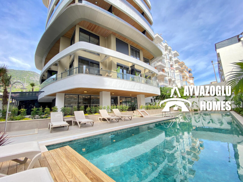 Appartement 1+1 au centre d'Alanya — 200 mètres de la mer, infrastructure hôtelière