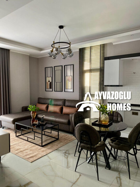 2+1 apartment in Alanya — only 600 meters to the sea, complex with infrastructure for recreation and life