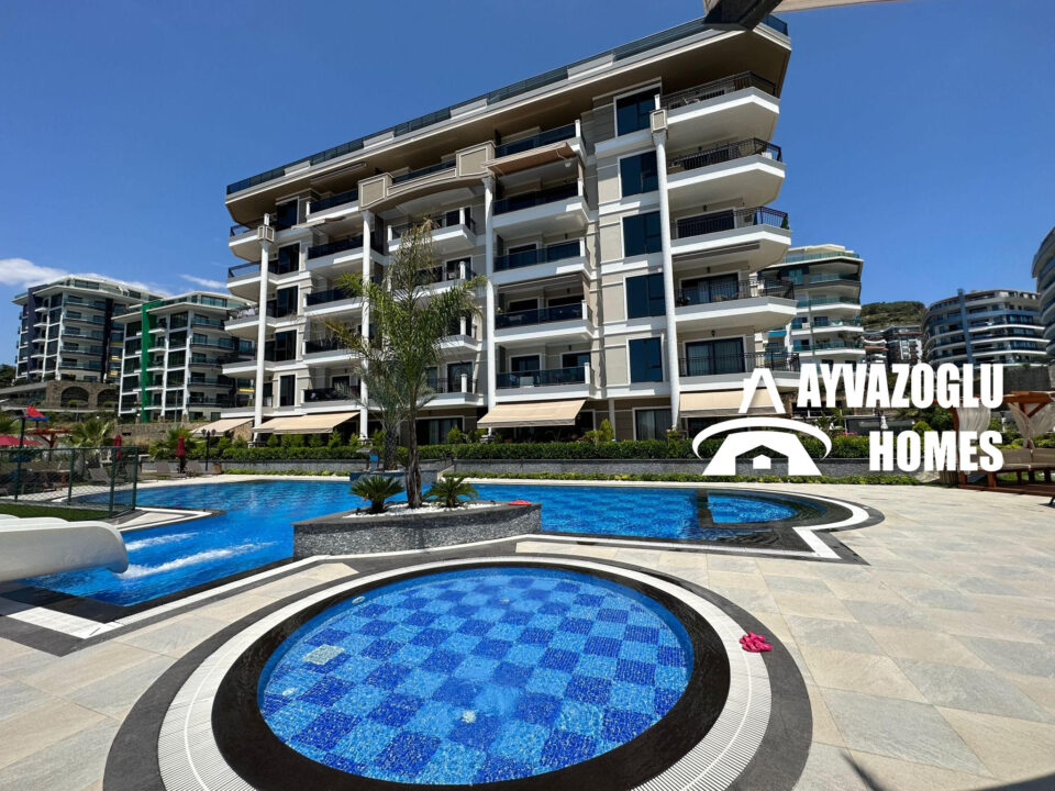 1+1 в элитном комплексе с аква-зоной в Каргыджаке — 250.000 €