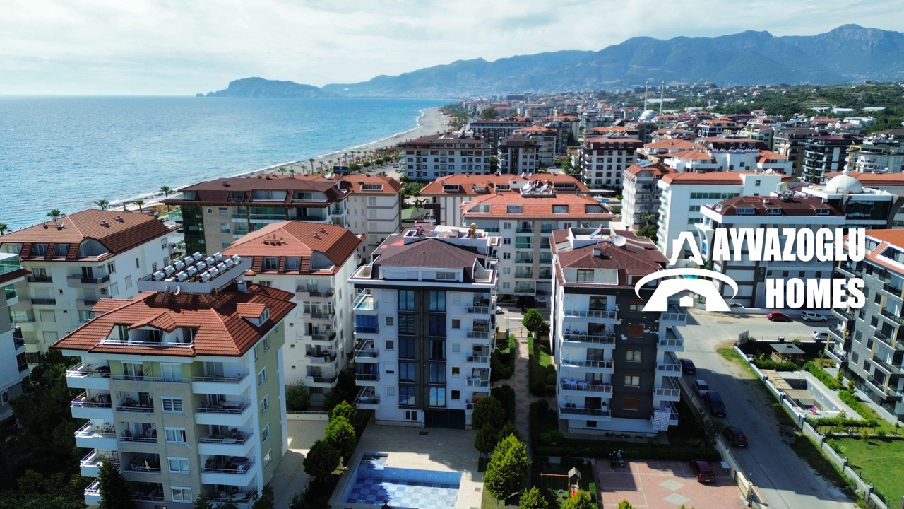 Duplex 4+1 in Kestel — 70 meters to the sea