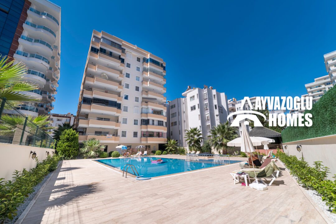 Квартира 2+1 в Махмутларе в современном комплексе