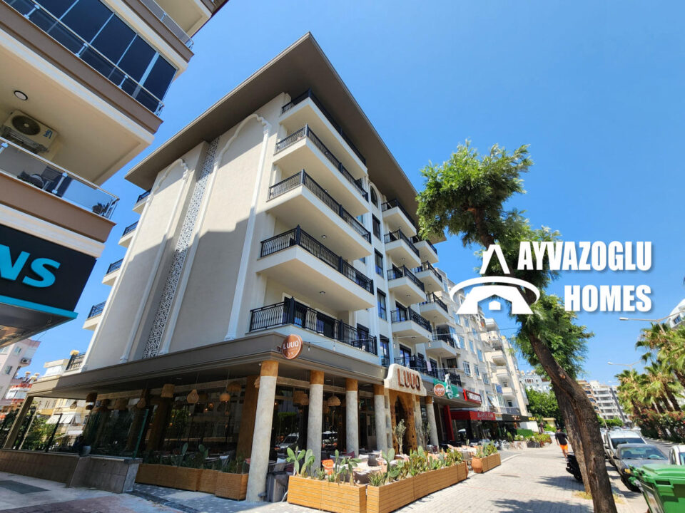 Квартира 1+1 рядом с пляжем Клеопатра — престижный район Алании