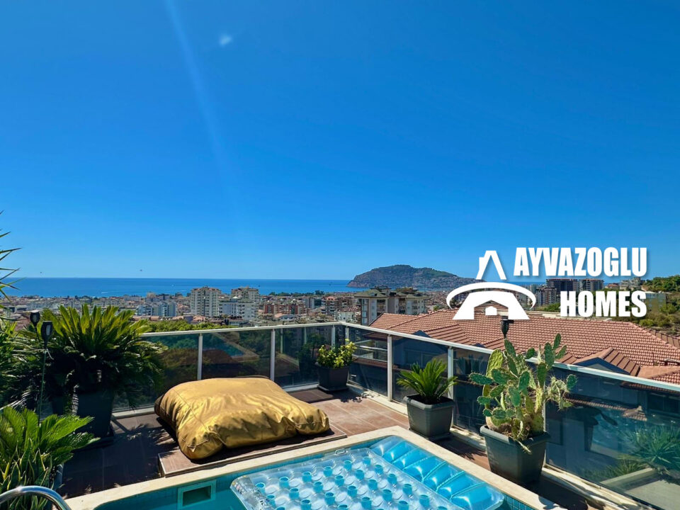 Роскошный пентхаус 3+1 в районе Джикджилли с панорамным видом