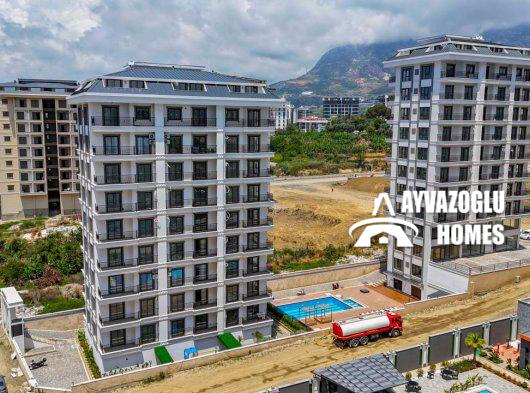 Просторная квартира 2+1 в Махмутларе — всего 450 метров до моря