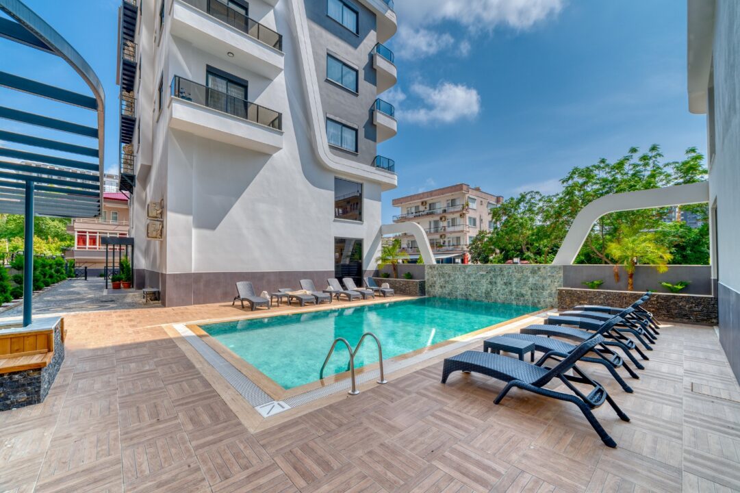 Квартира 1+1 в Махмутларе — 500 метров до моря